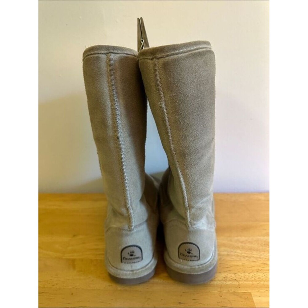 Bearpaw ELLE Tall boots Sz 8 Cow suede upper sheepskin wool lining